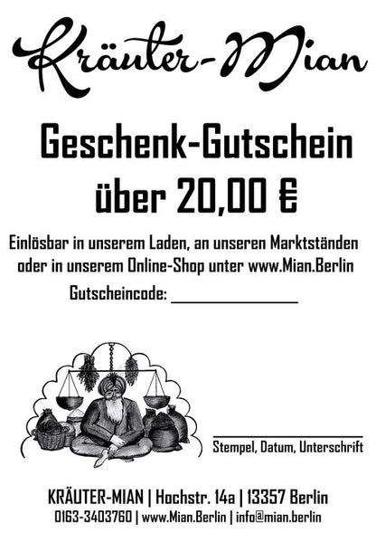 Geschenk-Gutschein 20€