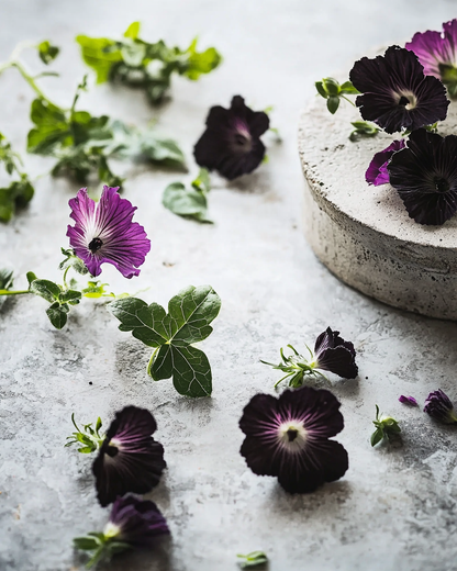 Malvenblüten schwarz